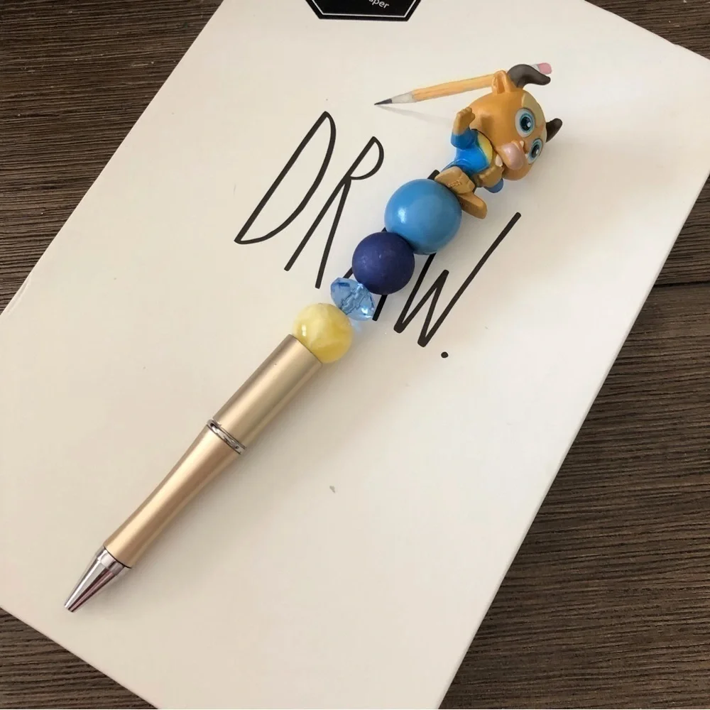 Disney Doorables: Beauty & the Beast: Beast handmade beaded pen
